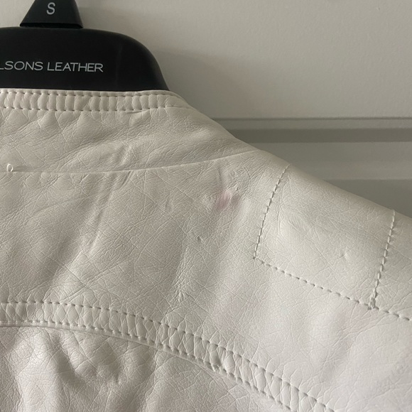 White Faux Leather Jacket - Picture 7 of 10